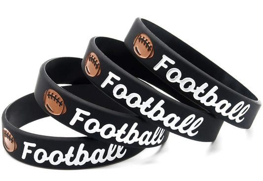 Pulseras de silicona de fútbol Inkstone con citas deportivas motivacionales Pulseras de goma inspiradoras