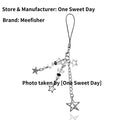 Meefisher Lindo colgante de estrella para teléfono, accesorio estético, cordón para bolso, cartera, mochila, billetera, colgantes decorativos (estilo 5, estrella)