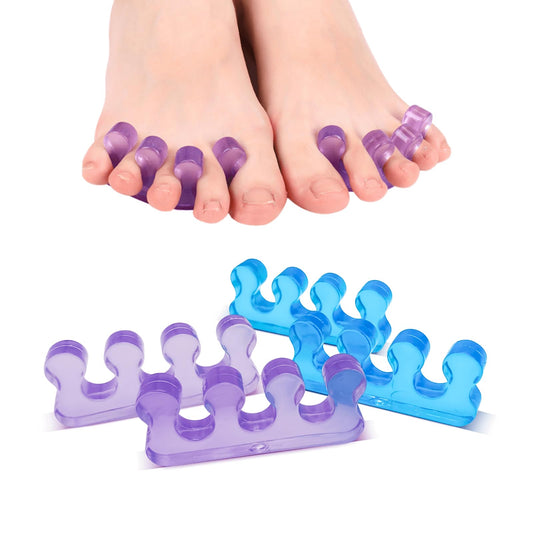 SUNFATT Toe Separators for Pedicure,Toe Separators for Women,Pedicure Toe Spacers for Separating Toenails or Nails,Easy Finger and Toenail Polish Grooming,Soft Gel Toe Spacers Pedicure Kit.