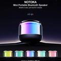 NOTOKA Mini Portable Bluetooth Speakers Wireless,TWS Pairing Small Bluetooth Speaker，with Lights and Lanyard,Gifts for Women/Girls, Boys and Kids for Christmas