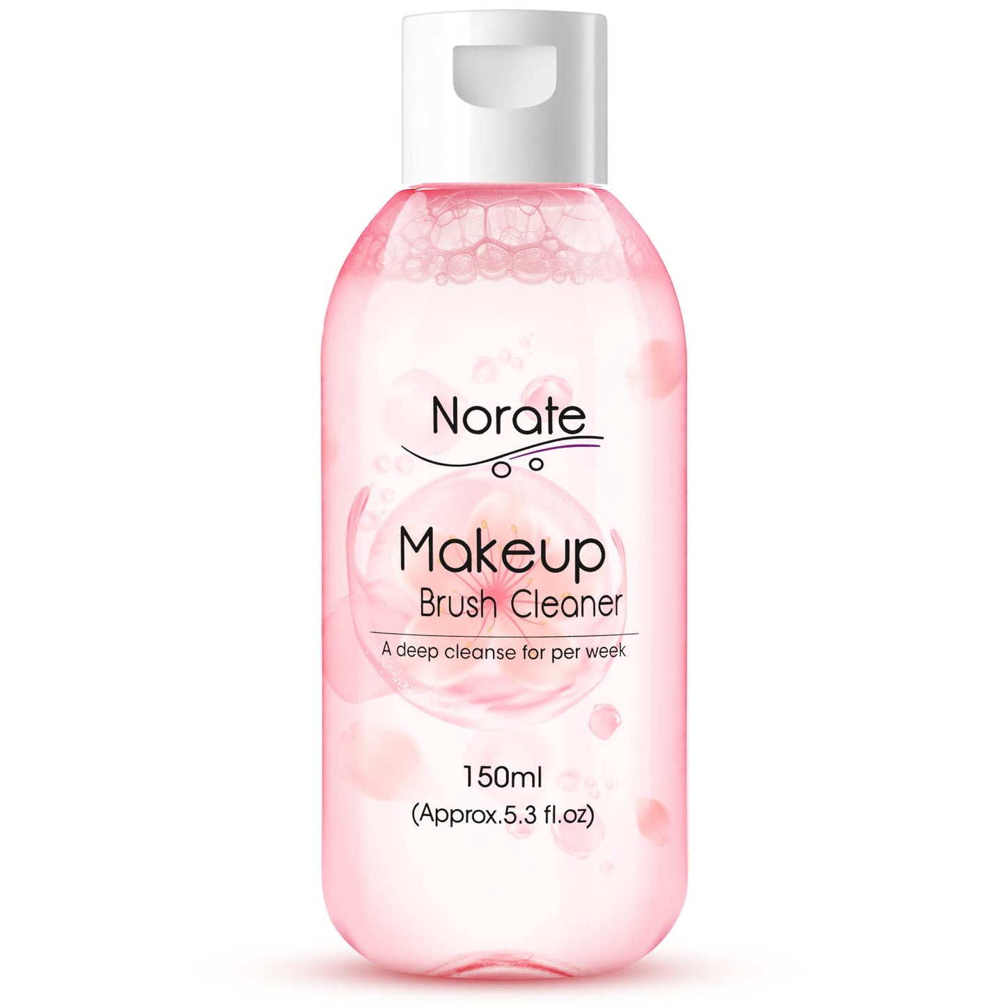 Norate Makeup Brush Cleaner, Make Up Brush Cleansers Solution, Makeup Cleaner for Makeup Brushes, Beauty Sponge, Powder Puff, Deep Clean Brush Shampoo, Gentle Formula Cruelty Free 5.3 FL.OZ