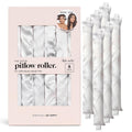 Kitsch Satin Pillow Rollers - Soft Rollers Softer than Silk for All Hair Types, Flexible Heatless Curling Rod, 6pc Marble