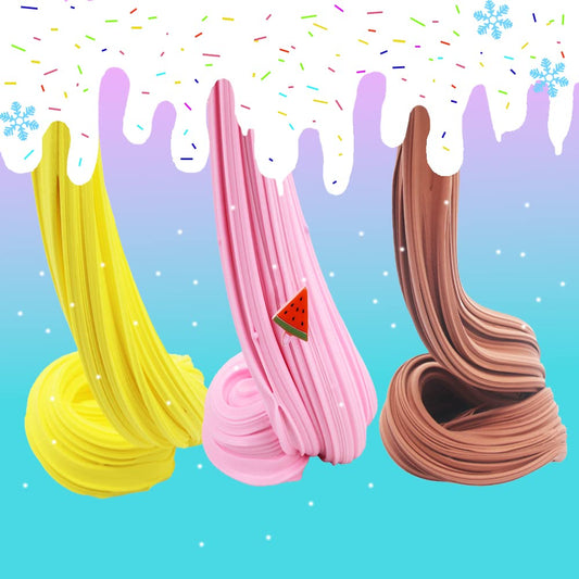 Kit de 5 paquetes de slime de mantequilla, regalos de cumpleaños para niños, obsequios de fiesta para niñas y niños, juguete de lodo súper suave y no pegajoso