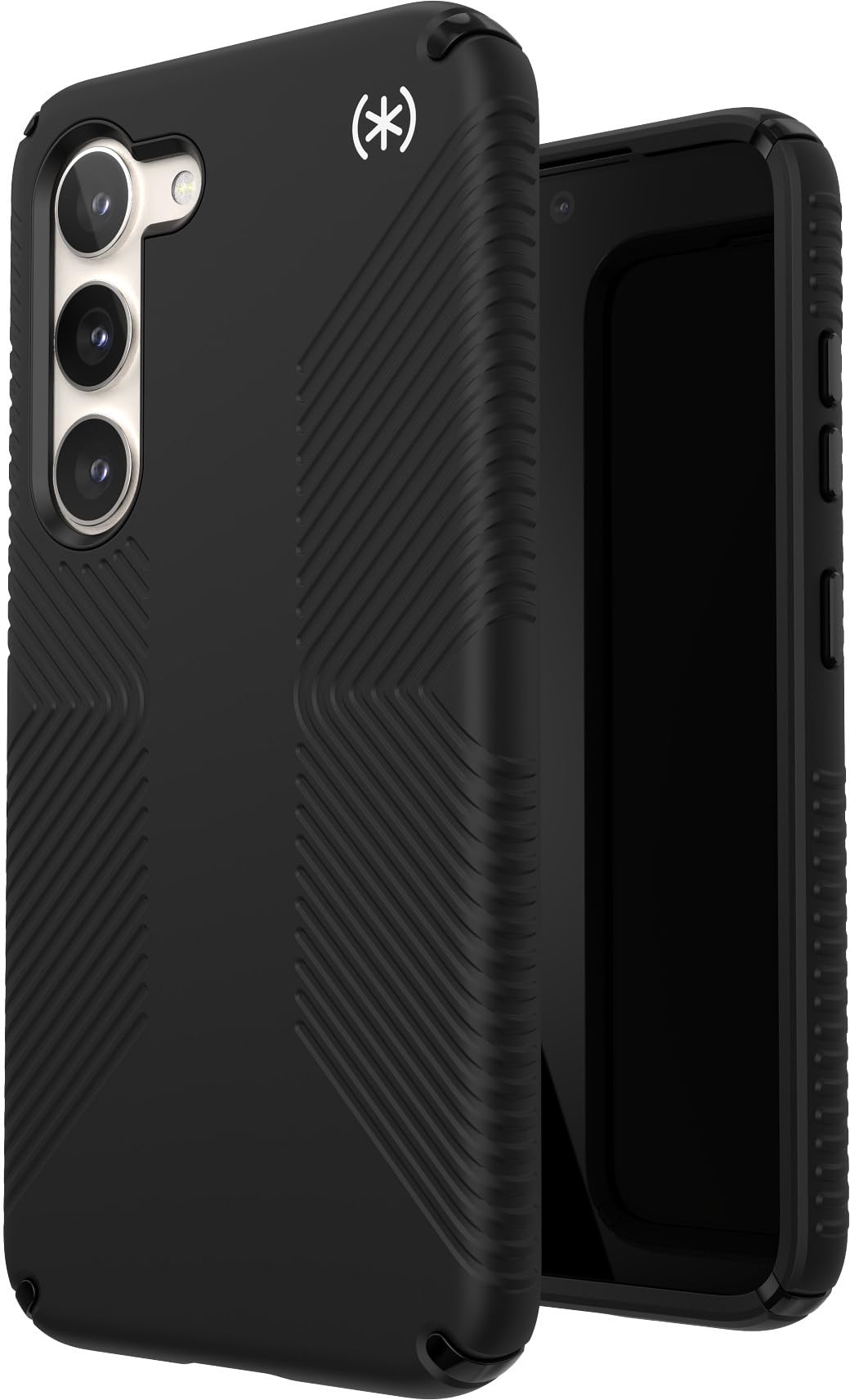 Speck Presidio 2 Grip Samsung Galaxy S23 Case - Drop & Camera Protection, Soft-Touch Secure Grip, Wireless Charging Compatible, Shock Absorbant, Galaxy S23 Case - Black