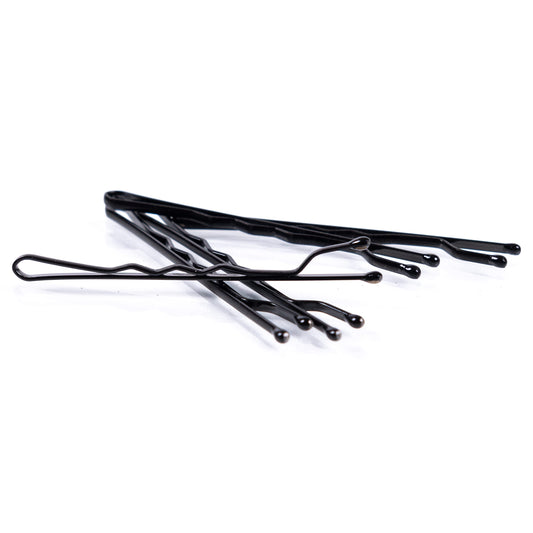 Amazon Basics Bobby Pins, Black Hair Pins for all Hair types, 72 Count