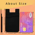 Meroqeel Cell Phone Wallet Card Holder Sleeves for Phone Case, 3 Pack Adhesive Credit Business ID Cards Pocket Wallets Stick on Back of iPhone Android Phones for Women Silicone