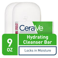 CeraVe Hydrating Cleanser Bar | Soap-Free Body and Facial Cleanser with 5% Cerave Moisturizing Cream | Fragrance-Free |2-Pack, 4.5 Ounce Each