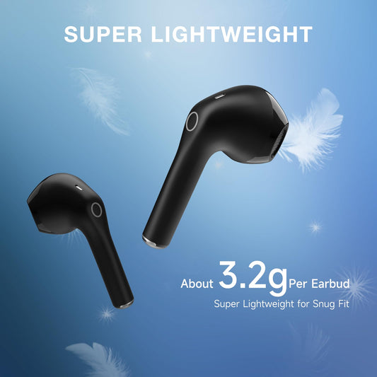 1 Hora Wireless Earbuds Bluetooth 5.3, Sports Headphones Deep Bass in-Ear Earphones, Premium Sound with Charging Case, Compatible with iPhone, Android Smartphone, Tablet, Laptop