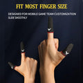 6 Pack Finger Sleeves for Mobile Gaming, 0.3mm Silver Fiber Anti Sweat, Ultra Thin, Finger & Thumb Sleeves, Suitable for Most Gamers, Mobile Phone Gaming Finger Sleeves for PUBG Dedales Gloves Covers