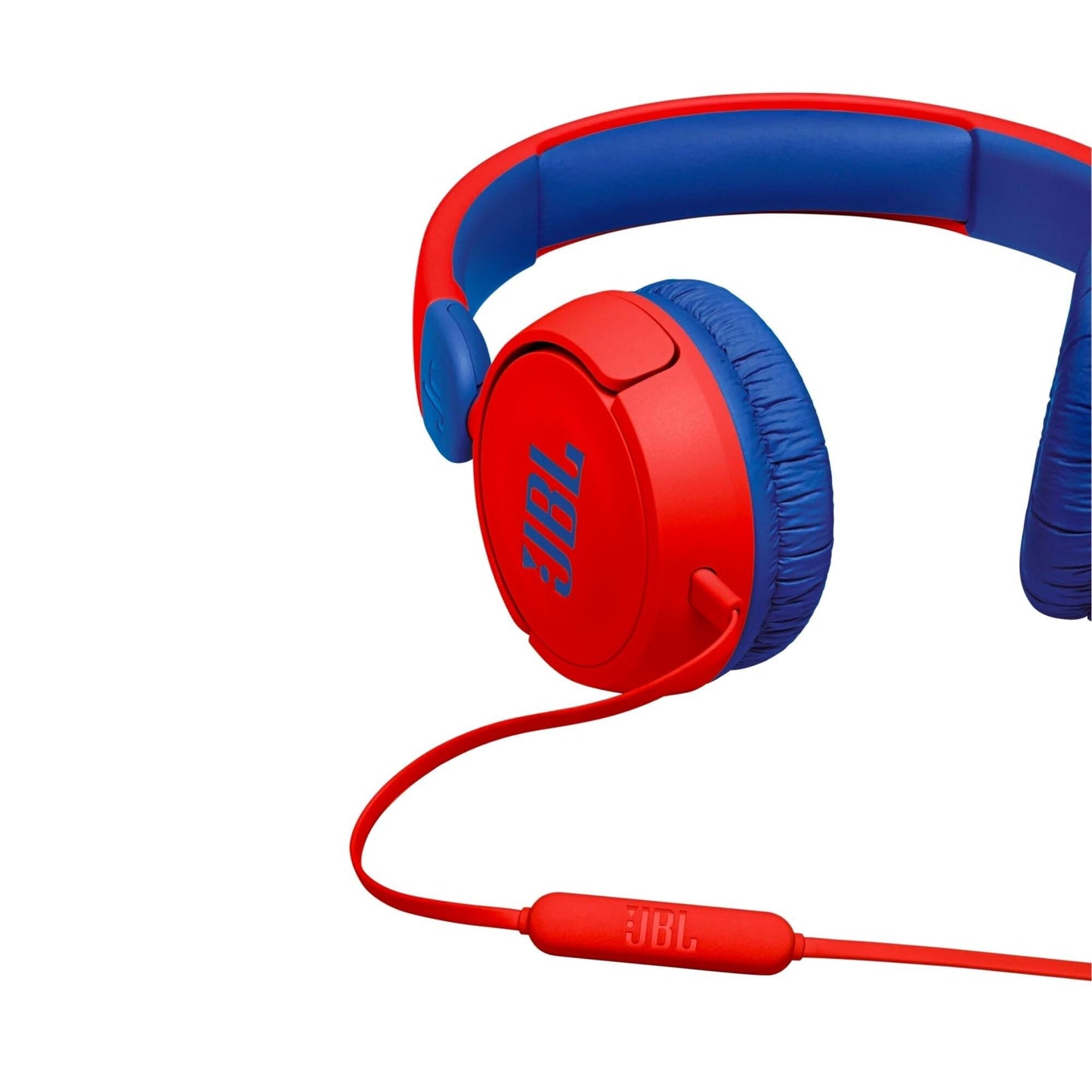 JBL JR 310 - Kids On-Ear Headphones (Red/Blue), Small