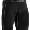 Short de compression Roadbox pour homme, sous-vêtement d'entraînement athlétique, frais et sec, en élasthanne, pour course à pied, gym, sport (noir, M)