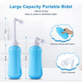 Portable Bidet Travel Large Capacity 450ml(15oz) Personal Bidet Toilet Handheld Bidet Blue