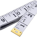 Soft Tape Measure Double Scale Body Sewing Flexible Ruler for Weight Loss Medical Body Measurement Sewing Tailor Craft Vinyl Ruler, Has Centimetre Scale on Reverse Side 60-inch（White）