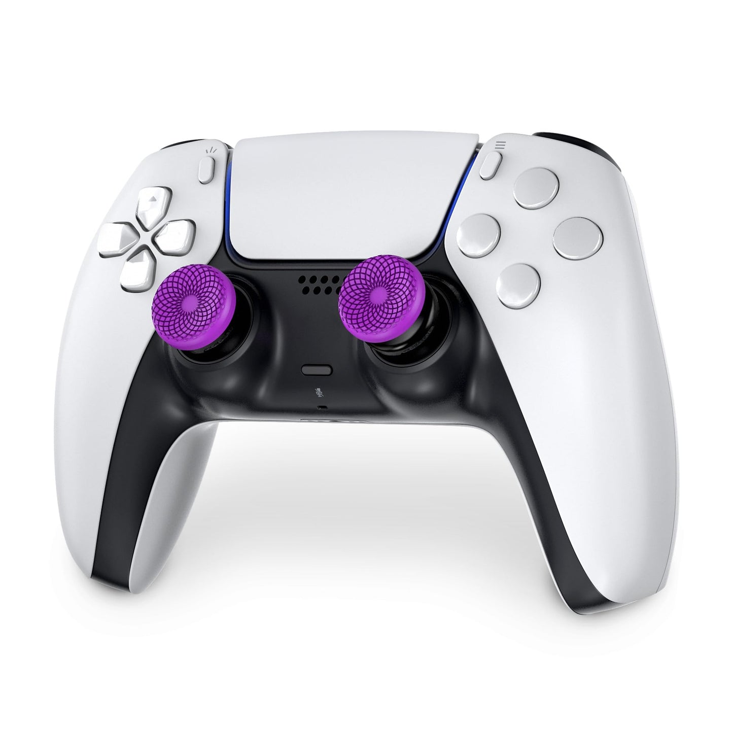 KontrolFreek FPS Freek Frenzy for PlayStation 5 (PS5) and PlayStation 4 (PS4) Controller | Performance Thumbsticks | 1 High-Rise, 1 Mid-Rise | Purple/Black