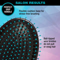 Conair Salon Results Hairbrush for Men and Women - Detangling Hair brush - Hairbrush for all hair types - Wire Bristles and Cushion Base