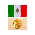 Desert Cactus Mexico Flag Lapel Pin Country Enamel Made of Metal Souvenir Hat Men Women Patriotic Mexican (Rectangle Pin)