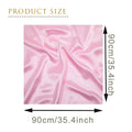 ZMC 3PCS Satin Square Head Scarf, 35’’ Hair Silk Scarves Solid Color Large Satin Hair Scarves Bandanas Square Silk Hair Wrap Neck Scarf for Women(A)