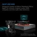 AC Infinity MULTIFAN S7, Quiet Dual 120mm USB Fan, UL-Certified for Receiver DVR PlayStation Xbox Computer Cabinet Cooling