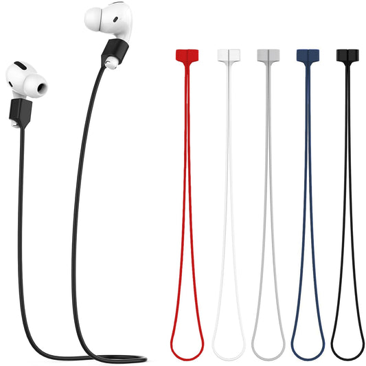 5 Pack Magnetic Anti-Lost Straps for AirPods,Ultra Strong Magnetic AirPods Strap Anti-Lost Neck Rope Cord,Soft Silicone Sports Lanyard Compatible with AirPods 1&2/ Pro /2nd/3rd