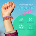 Infinity Collection Soccer Hair Accessories, Set of 8 - Soccer Hair Ties, No Crease, Multicolored Elastics