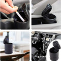 AISIBO Cigarette Smoke Car Ashtray Cup Holder, LED Portable Auto Car Truck with Lid for Office Home Car Ashtray (Black)