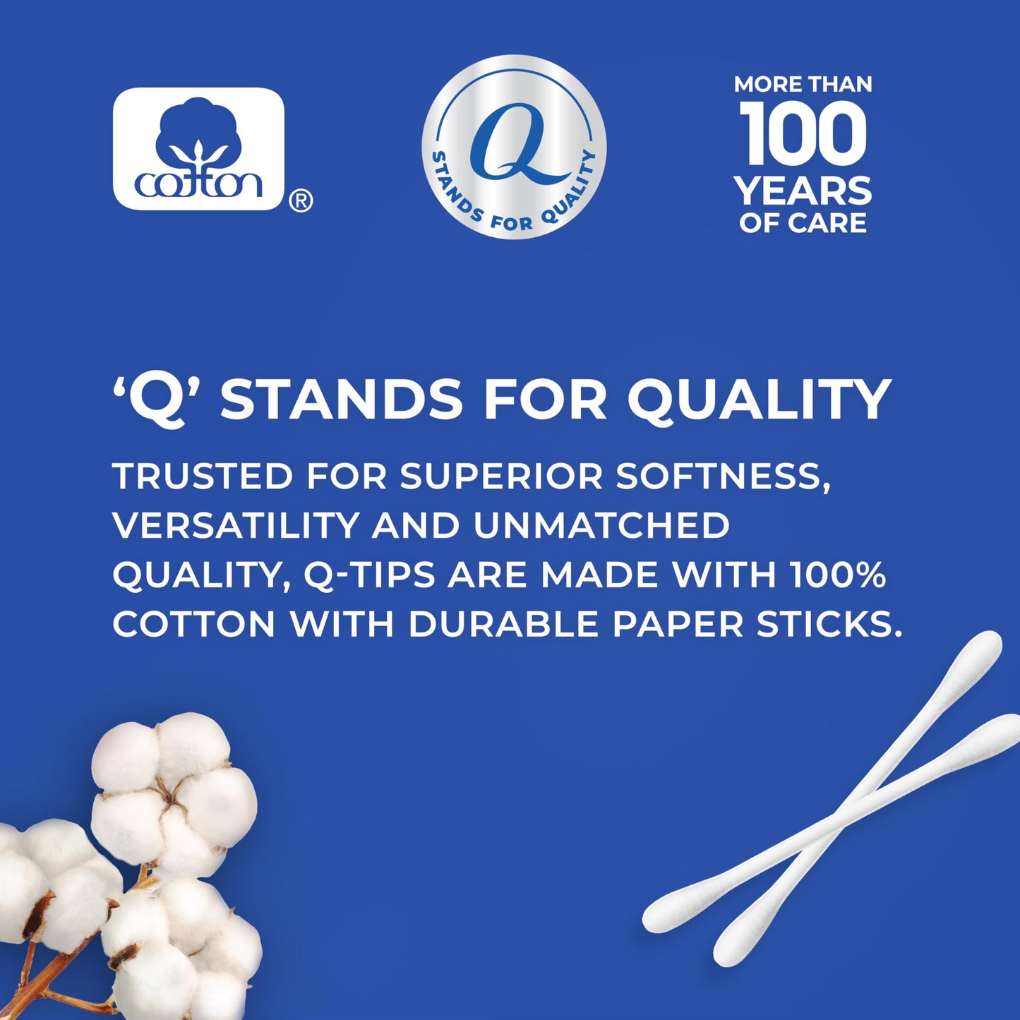 Paquete de viaje de hisopos Q-tips, 30 unidades, paquete de 1 azul