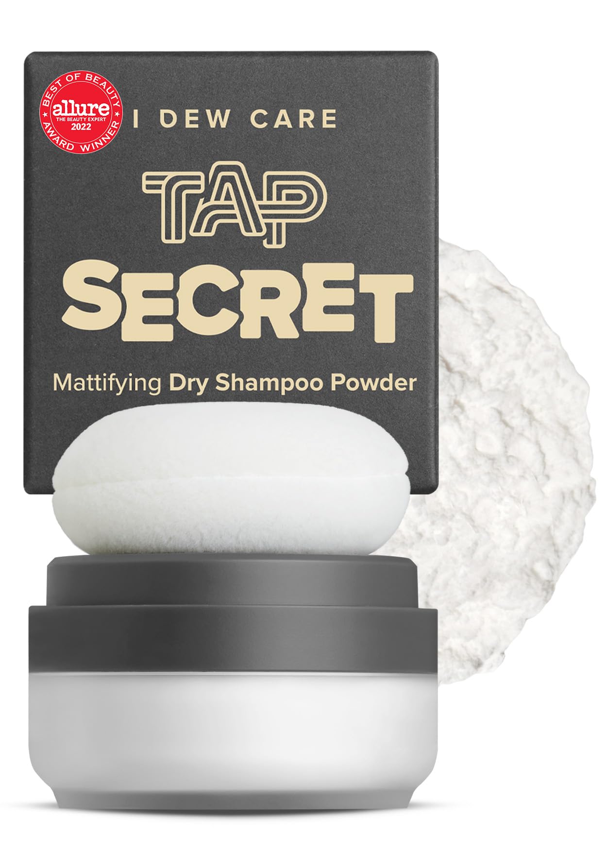 I DEW CARE Dry Shampoo Powder - Tap Secret Orignal + Refill 2 Pack | With Black Ginseng, Non-aerosol, Benzene-free, Mattifying Root Boost, No White Cast, Travel Size, Hair Volume