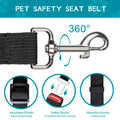 2 PCS Dog Seat Belt for Car Frskcssd Adjustable Dog Car Harness Heavy Duty Nylon Dog Safety Seat Belt Durable Pet Seat Belts for Small & Large Dogs Supports All Cars Quick & Easy Installation (Black)