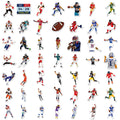 100pcs Football Stickers for Kids, Cool Sport Football Waterproof Vinyl Decal for Girl Teen Adult Water Bottle Laptop Phone Computer Skateboard Luggage Notebook (Football)