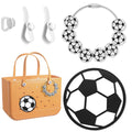 Ensemble d'accessoires pour sac Bogg MOVOLIVI, 2 porte-clés avec porte-clés Bogg et 3 porte-clés, accessoires de plage pour cadeaux amusants de Noël (football)