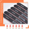 TsMADDTs Nail Files and Buffers, Professional Manicure Tools Kit Rectangular Art Care Buffer Block Tools 100/180 Grit 12Pcs/Pa(Black)