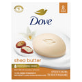 Dove Beauty Bar Soap Shea Butter, 8 Count