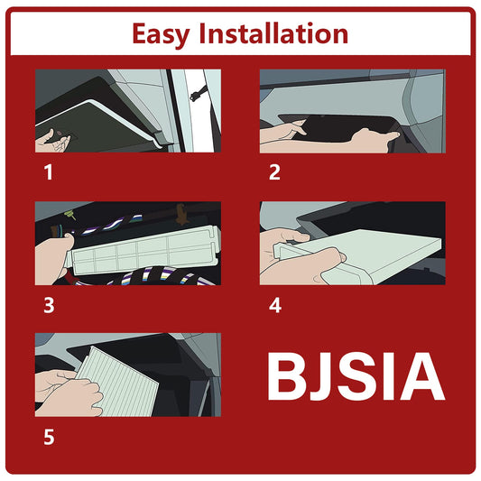 BJSIA Cabin Air Filter Replacement for CP285 (CF10285), Compatible with Toyota Lexus Scion Camry Corolla Tundra Highlander Prius, Car Interior Accessories Premium Cabin Filter with Activated Carbon