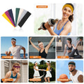 Diademas de entrenamiento para mujeres antideslizantes - 8 piezas de bandas elásticas deportivas para el cabello de las mujeres, diadema para el sudor para atletismo, yoga, correr, gimnasio