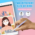 2PCS Stylus Pens for Touch Screens,Stylus Pen for iPhone/iPad/Tablet Android/Microsoft Surface,Compatible with All Touch Screens(White Pink/White Purple)