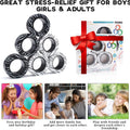 6 Pcs Magnetic Rings Fidget Toys for Teens, Adults & Kids ADHD Fidget Toy Pack for Anxiety Relief,Coolest Gifts for Teen Boys,Christmas Stocking Stuffers Gifts for Kids 8 9 10 11+ Year Old Boy & Girl