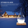 Storm Glass Weather Predictor Christmas Gifts for Him, Drop-Shaped Glass Barometer Weather Station, Unique Christmas Decorative Glass Bottles Weather Forecaster for Home and Office