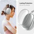 Funda protectora para auriculares AirPods Max, carcasa de TPU suave transparente antiarañazos, accesorios transparentes, funda ultra protectora para Apple AirPods Max (2024/2020), transparente