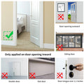 Portable Door Lock 2Pack Extra Lock for Additional Privacy and Safety in Home,Hotel and Apartment,Prevent Unauthorized Entry,Protect Family Security in Traveling,Home,Bedroom,Hotel,Apartment,AirBNB