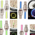 Dkiigame - Paquete de 10 luces LED para tapa de válvula de rueda de neumático de bicicleta (2 rojas, 2 amarillas, 2 azules, 2 verdes, 2 coloridas)