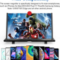 18" Screen Magnifier – 3D HD Cell Phone Magnifing Screen Enlarger Projector for Movies Videos and Gaming – Foldable Phone Stand Holder with Screen Amplifier Compatible with All Smartphones