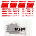 12 Pcs Wheel Rim Decal Stripes Set Sport Emblem Reflective Stickers, Auto Racing Sport Logo Decals Waterproof Wheel Stripe Car Rim Stripes for 18-21 Inch Wheels Tire Rim Safety Decoration(Red)