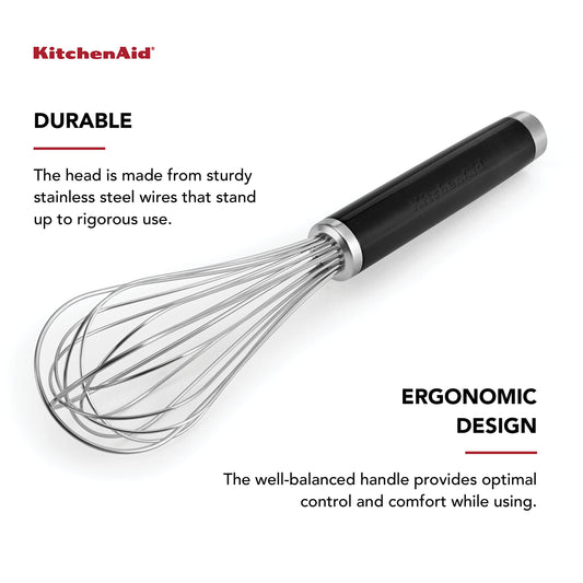 KitchenAid Classic Utility Whisk, 10.5 Inch, Black