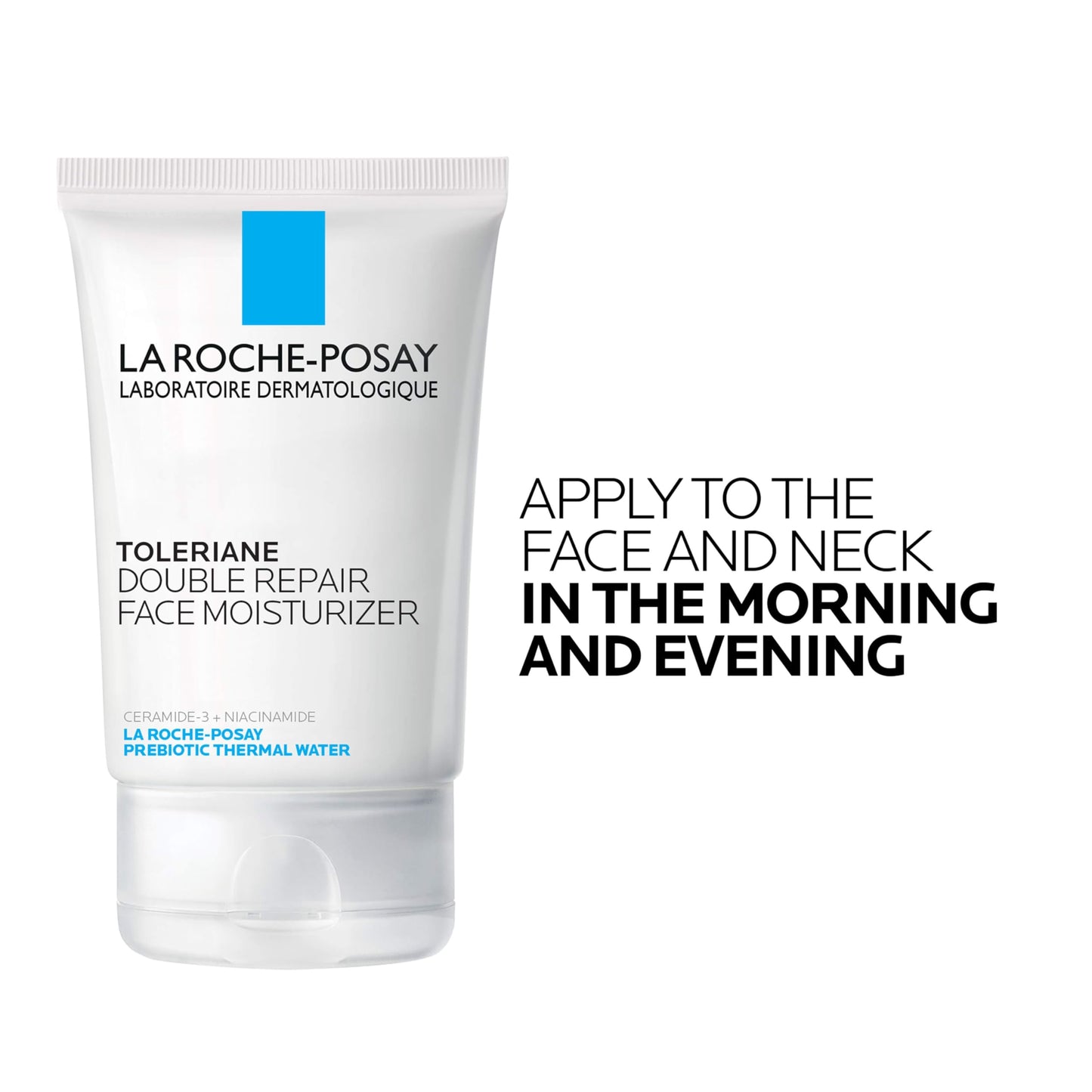 La Roche-Posay Toleriane Double Repair Crème Hydratante Visage, Crème Hydratante Quotidienne Visage avec Céramide et Niacinamide pour Tous Types de Peau, Sans Huile, Sans Parfum