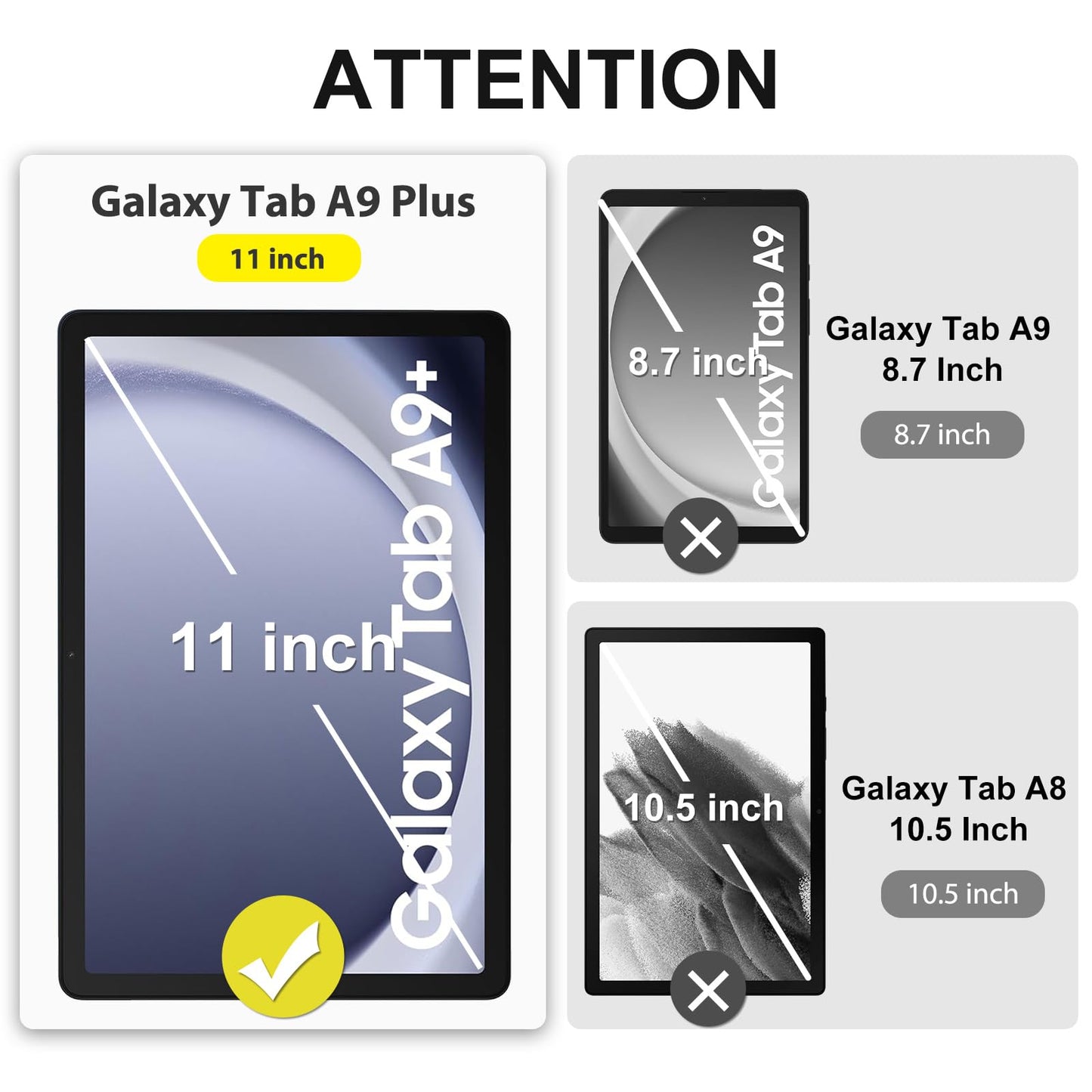 SPARIN 2 Pack Screen Protector for Samsung Galaxy Tab A9 Plus 11 Inch 2023, Case Friendly Tempered Glass for Samsung Tablet A9 Plus/ A9+ 11'' 5G (SM-X210/X216/X218)-HD Clear film