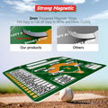 POVZCV Magnetic Baseball Lineup Board for Dugout, Double-Sided Baseball Dry Erase Coaching Broad with 30pcs Baseball Lineup Cards and Erasable Pen, Baseball Coaching Accessories