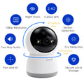 ECO-TH Indoor Pan/Tilt Home Smart Security Camera, 1080p HD Dome Camera with Speaker,2.4GHz Night Vision,Motion Detection Indoor Security Camera for Baby Monitor, Cloud & SD Card Storage