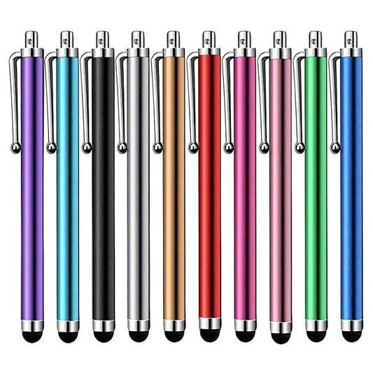 Stylus Pen [10 Pack] Universal Capacitive Touch Screen Pens for Tablets, iPad Mini, iPad Pro, iPad Air, Smartphones, Samsung Galaxy - Multiple Colors