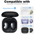 SURITCH Protective Case for Samsung Galaxy Buds FE(2023)/Buds 2 Pro(2022)/Buds 2(2021)/Buds Pro(2021)Buds Live(2020), Shockproof Sturdy Earbuds Cover for Charging Case with Heavy-Duty Carabiner, Black