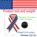 DISCAO 25/50/100/200 pieces American Flag Pins USA Flag Pins Patriotic Ribbon Pins Independence Day Pins United States Badge Pins Brooch pins for women men Clothes backpack hat Memorial Day Veteran Souvenir gift bulk (25)